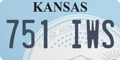 KS license plate 751IWS
