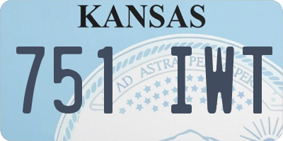 KS license plate 751IWT