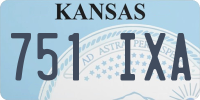 KS license plate 751IXA