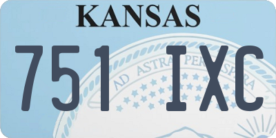 KS license plate 751IXC