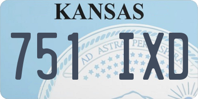 KS license plate 751IXD