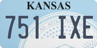 KS license plate 751IXE