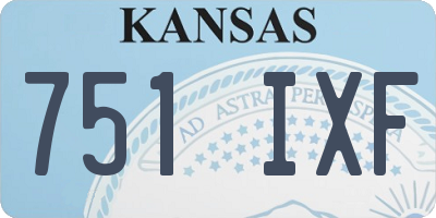 KS license plate 751IXF