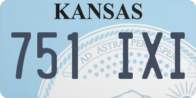 KS license plate 751IXI