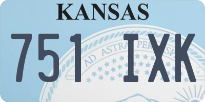 KS license plate 751IXK
