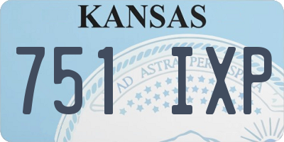 KS license plate 751IXP
