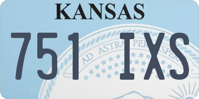 KS license plate 751IXS