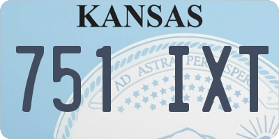 KS license plate 751IXT
