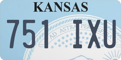 KS license plate 751IXU