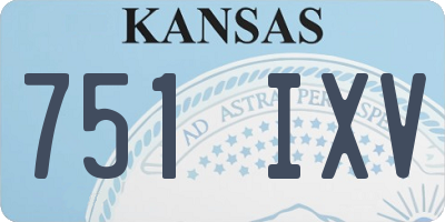 KS license plate 751IXV