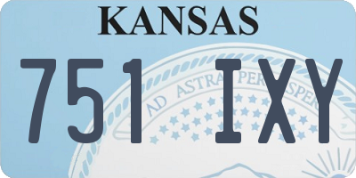 KS license plate 751IXY