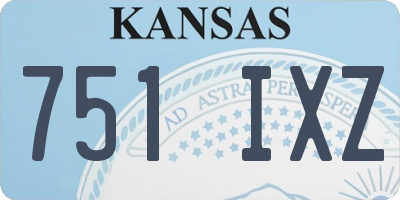 KS license plate 751IXZ