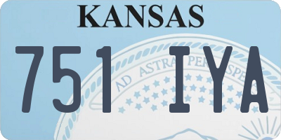 KS license plate 751IYA