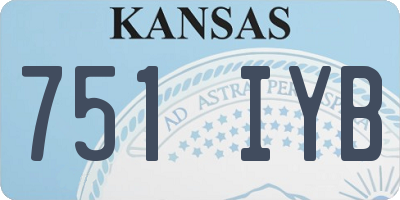 KS license plate 751IYB