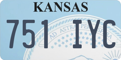 KS license plate 751IYC