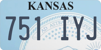 KS license plate 751IYJ