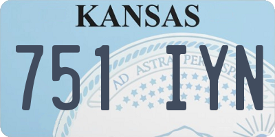 KS license plate 751IYN
