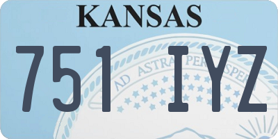 KS license plate 751IYZ