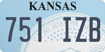 KS license plate 751IZB
