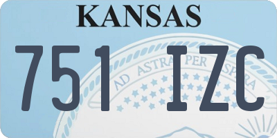 KS license plate 751IZC