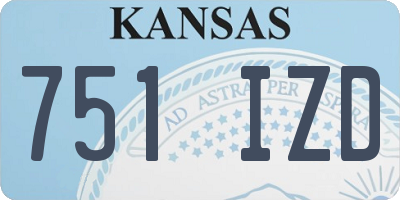 KS license plate 751IZD