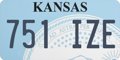 KS license plate 751IZE
