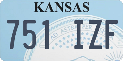 KS license plate 751IZF