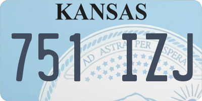 KS license plate 751IZJ
