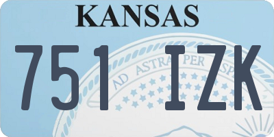 KS license plate 751IZK