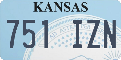 KS license plate 751IZN