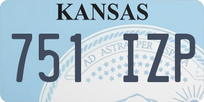 KS license plate 751IZP