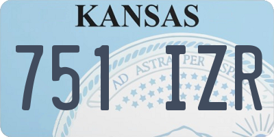 KS license plate 751IZR