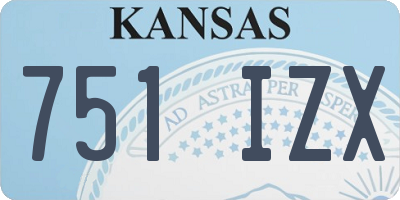KS license plate 751IZX