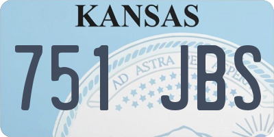 KS license plate 751JBS