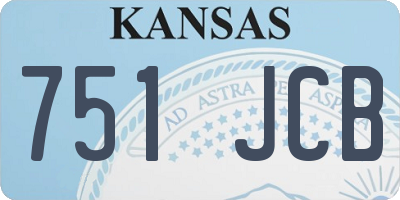 KS license plate 751JCB