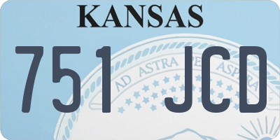KS license plate 751JCD