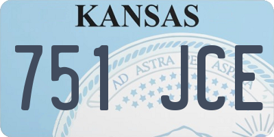 KS license plate 751JCE
