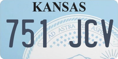 KS license plate 751JCV