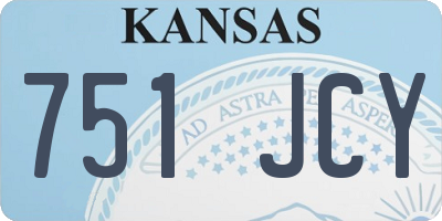 KS license plate 751JCY