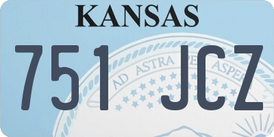 KS license plate 751JCZ