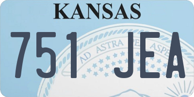 KS license plate 751JEA
