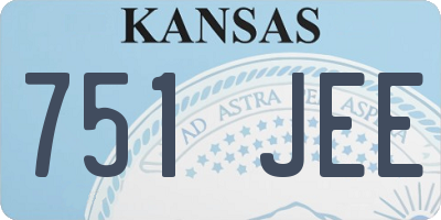 KS license plate 751JEE