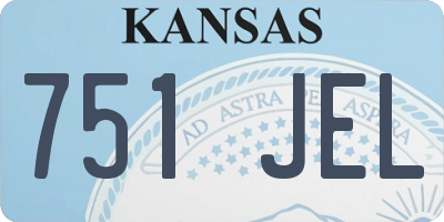 KS license plate 751JEL