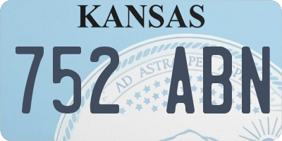 KS license plate 752ABN