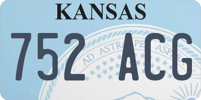 KS license plate 752ACG