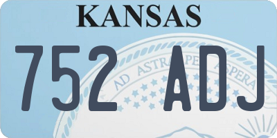 KS license plate 752ADJ