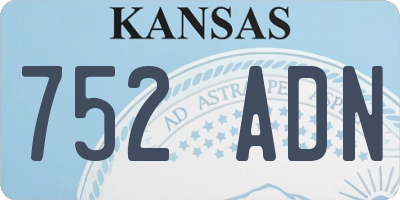 KS license plate 752ADN