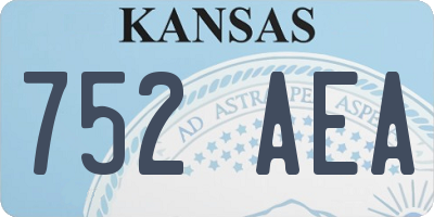 KS license plate 752AEA
