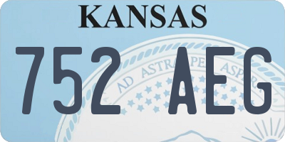 KS license plate 752AEG