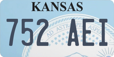 KS license plate 752AEI